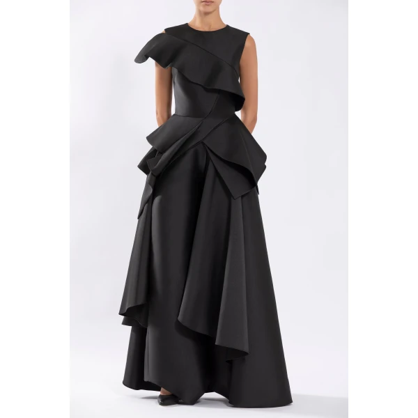 Mikado Asymmetrical Pants - Image 5