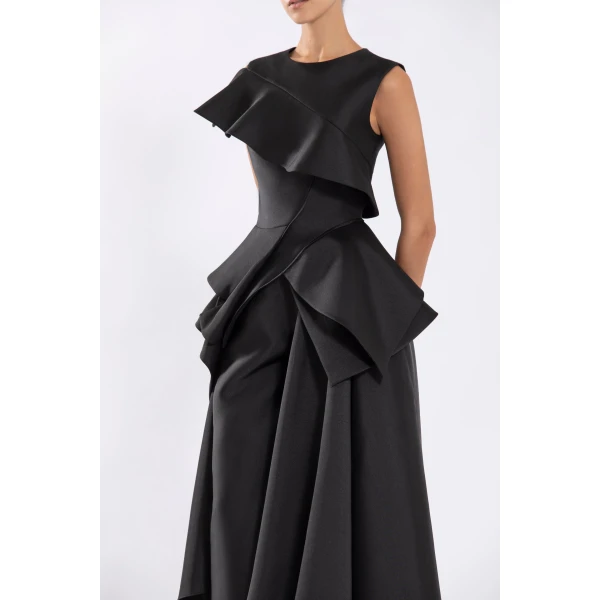 Mikado Asymmetrical Pants - Image 6