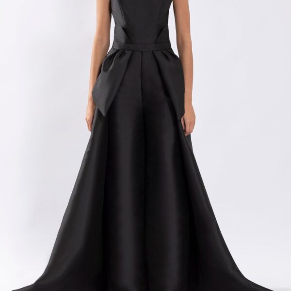 Saiid Kobeisy Mikado Classic Jumpsuit With Detachable Overskirt, view 2