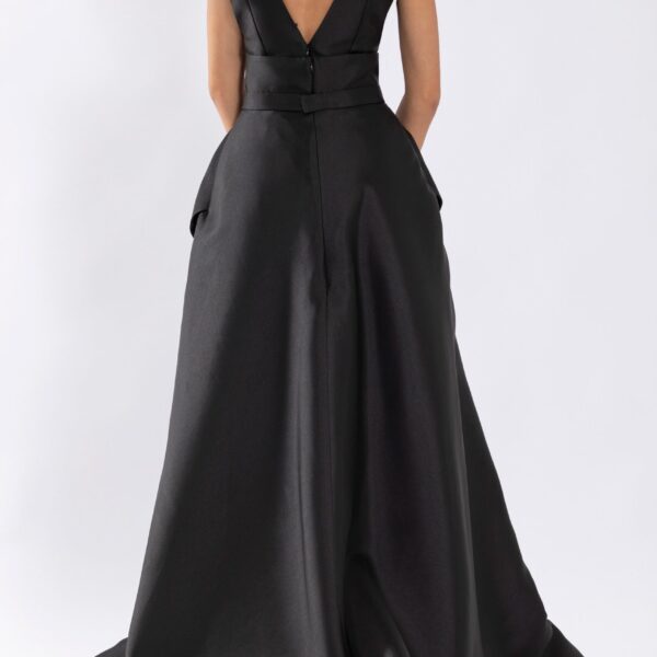 Saiid Kobeisy Mikado Classic Jumpsuit With Detachable Overskirt, view 3