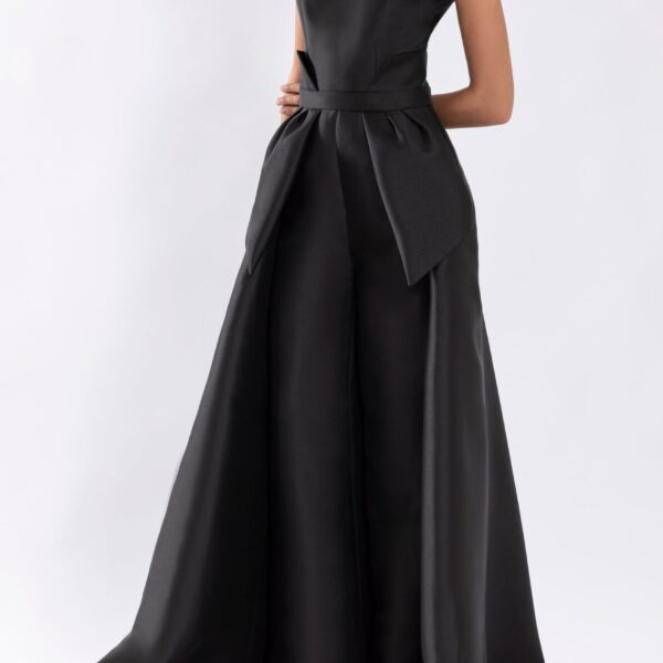Saiid Kobeisy Mikado Classic Jumpsuit With Detachable Overskirt, view 4