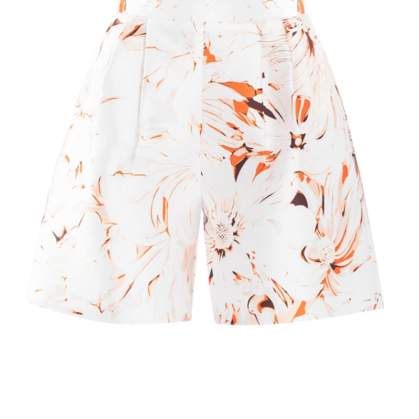 Saiid Kobeisy Mikado Flared Shorts With Print