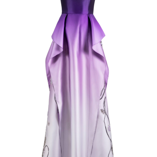 Saiid Kobeisy Mikado Strapless Dress With Beading On The Sides