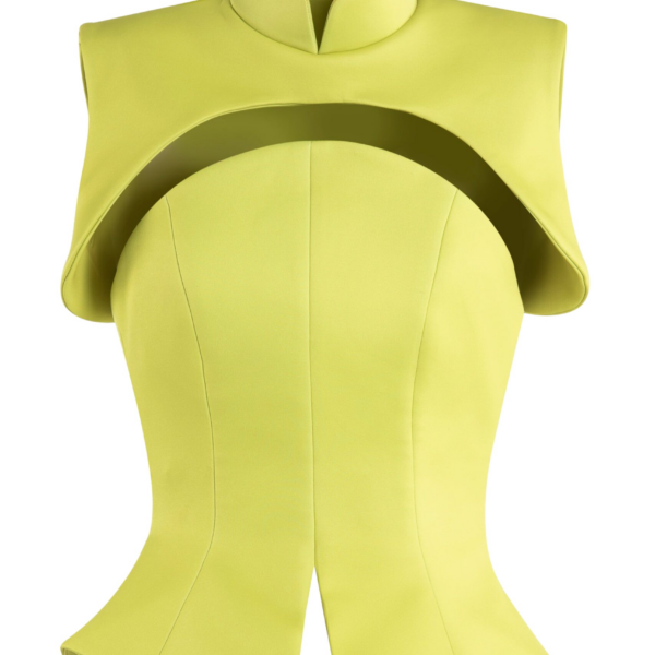 Saiid Kobeisy Neoprene Corset With Detachable Bolero Top