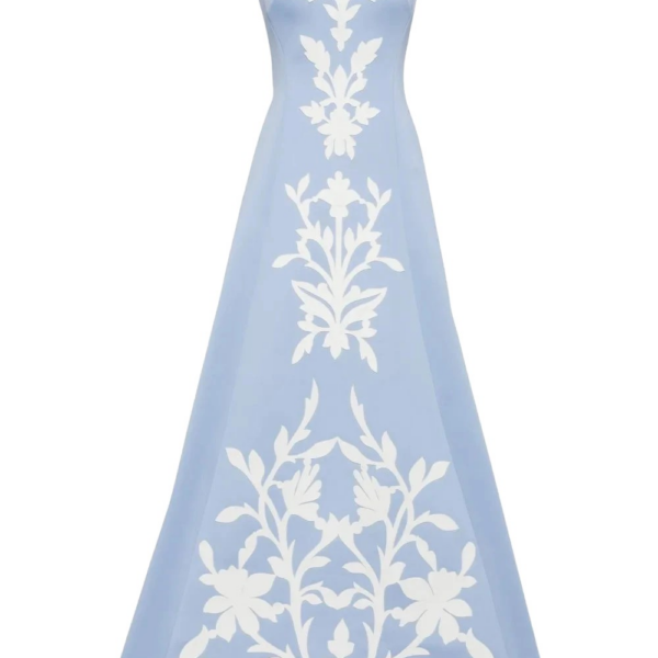 Saiid Kobeisy Neoprene Dress With Matching Embroidery