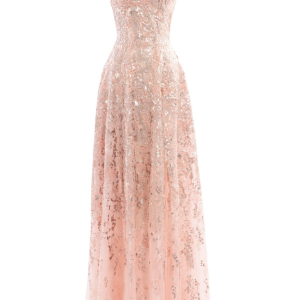 Saiid Kobeisy Off-Shoulder Long Embroidered Dress