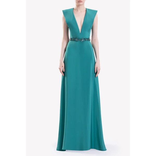Plain Crepe Dress - Image 5