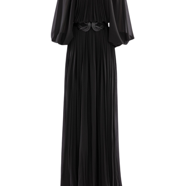 Saiid Kobeisy Pleated Long Dress