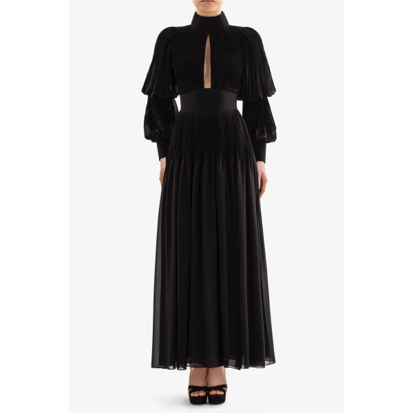 Pleated Midi Dress - Image 5