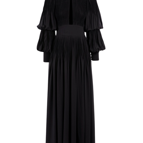 Saiid Kobeisy Pleated Midi Dress