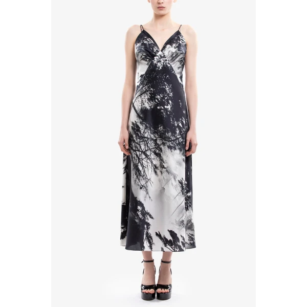 Printed Midi Dress - Image 5