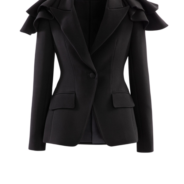 Saiid Kobeisy Ruffled Tailored Jacket