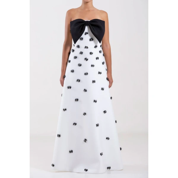 Scuba Beaded Dress - Image 5