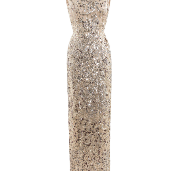 Saiid Kobeisy Sequin Embroidered Long Dress