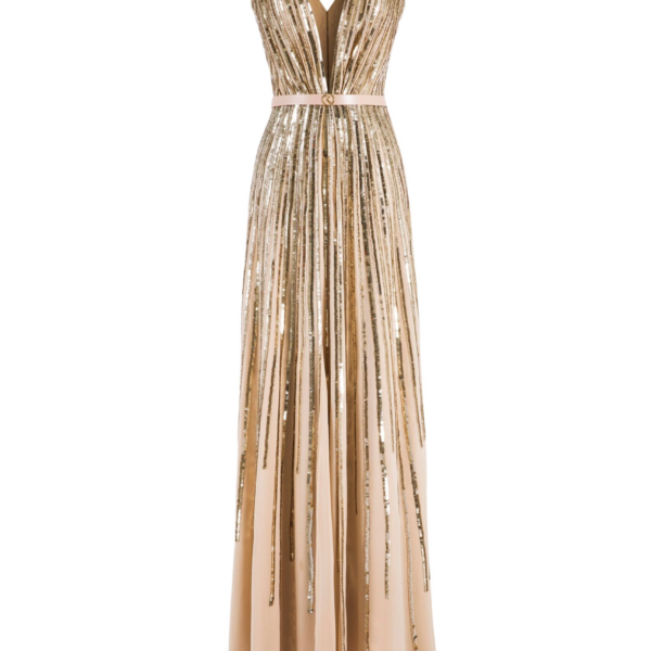 Saiid Kobeisy Sequin Long Dress
