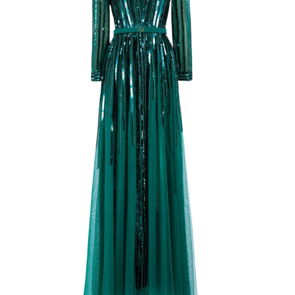 Saiid Kobeisy Sequin Long Dress