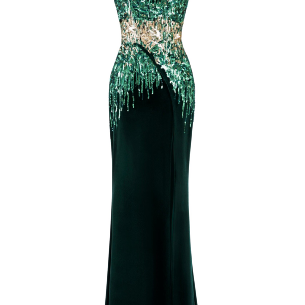Saiid Kobeisy Sequin Velvet Dress