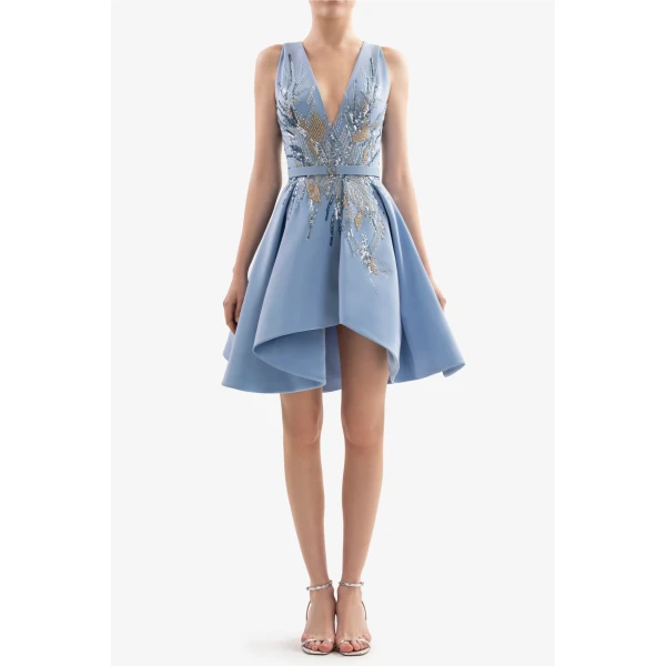 Short Embroidered Dress - Image 5