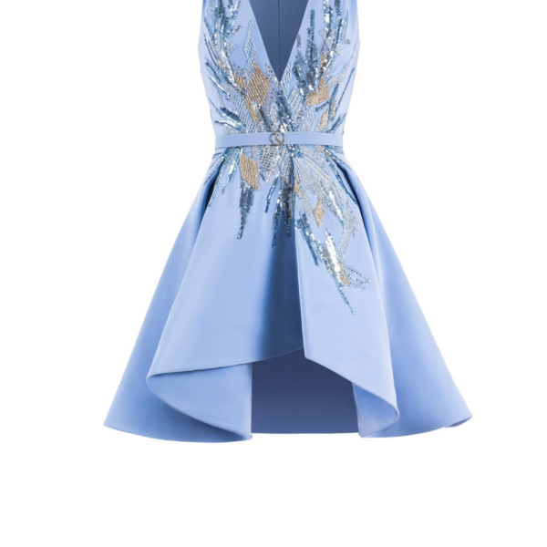 Saiid Kobeisy Short Embroidered Dress
