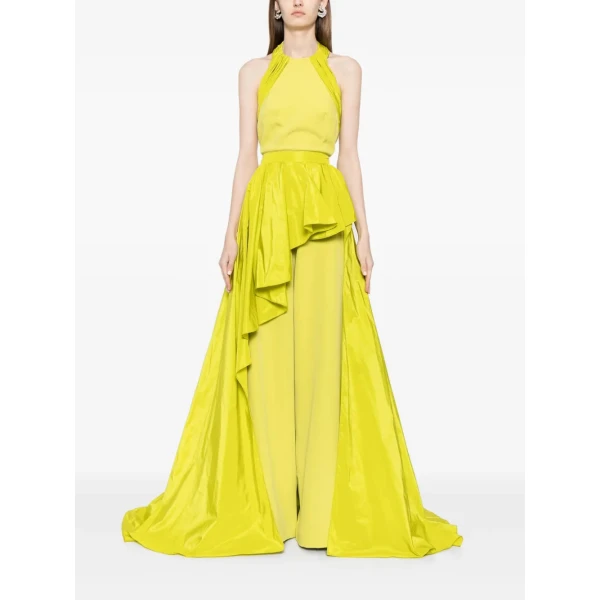 Sleeveless Jumpsuit With Detachable Overskirt - Image 5