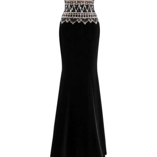 Saiid Kobeisy Strapless Dress With Embroidered Detailing