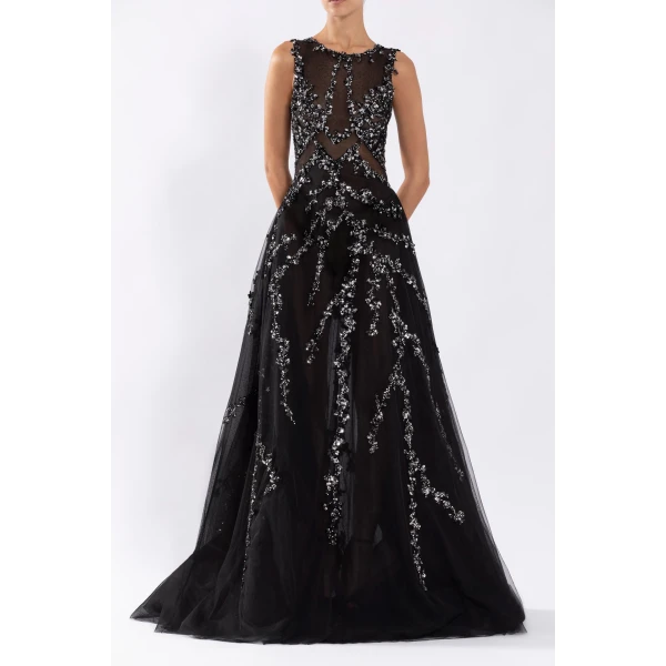 Tulle Dress With Beading - Image 5