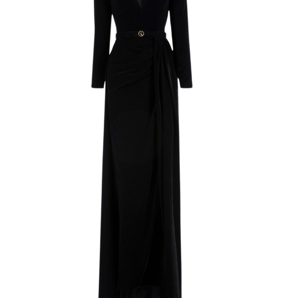 Saiid Kobeisy Velvet Long Dress