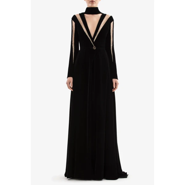 Velvet Long Dress - Image 5
