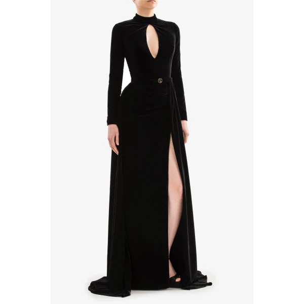 Velvet Long Dress - Image 6