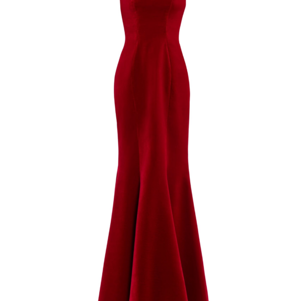 Saiid Kobeisy Velvet Off-Shoulder Dress