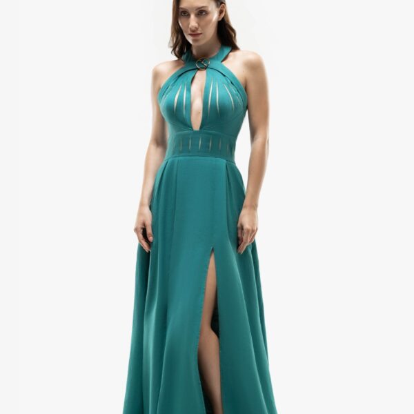 Saiid Kobeisy Vertical Cut-Out Dress, view 2