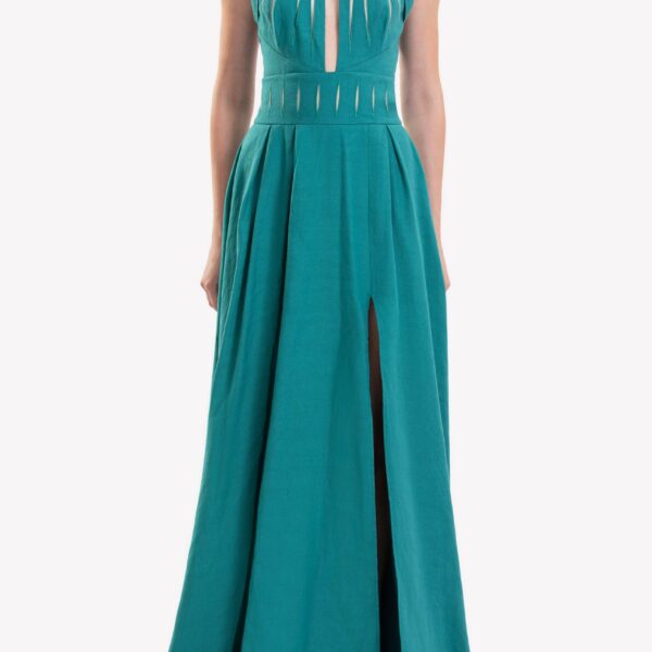 Saiid Kobeisy Vertical Cut-Out Dress, view 3