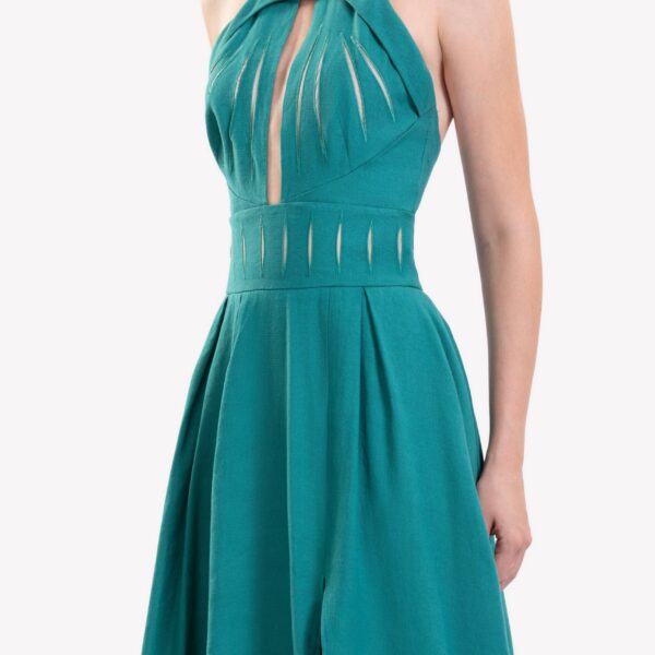 Saiid Kobeisy Vertical Cut-Out Dress, view 6