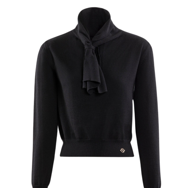 Saiid Kobeisy Wool Bow Blouse