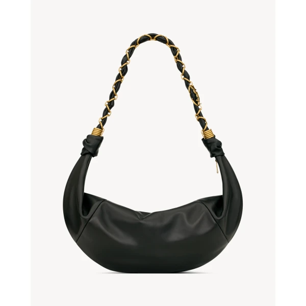 Saint Laurent AMALIA hobo in lambskin designed in Paris