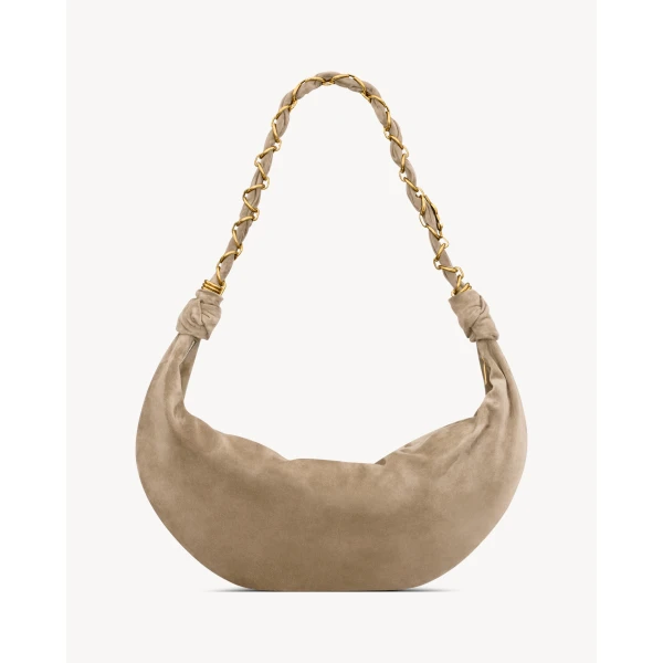 Saint Laurent AMALIA hobo in suede designed in Paris