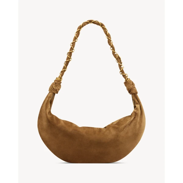 Saint Laurent AMALIA hobo in suede designed in Paris