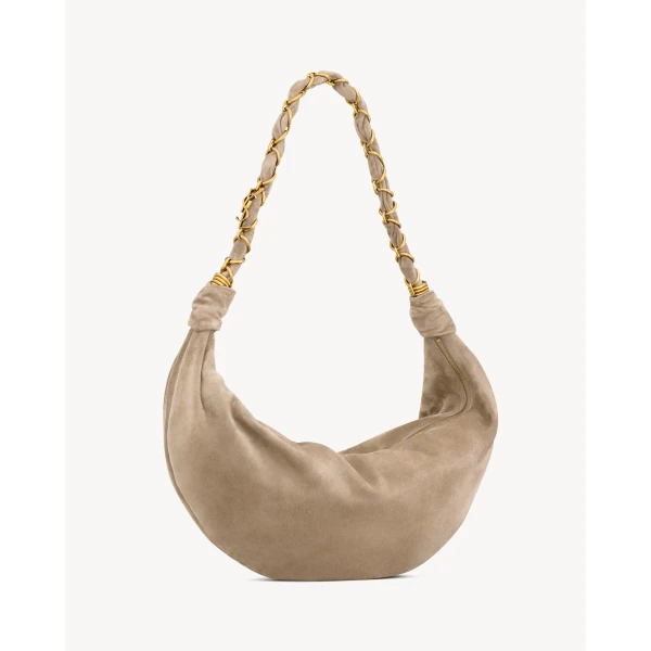 Saint Laurent AMALIA hobo in suede designed in Paris