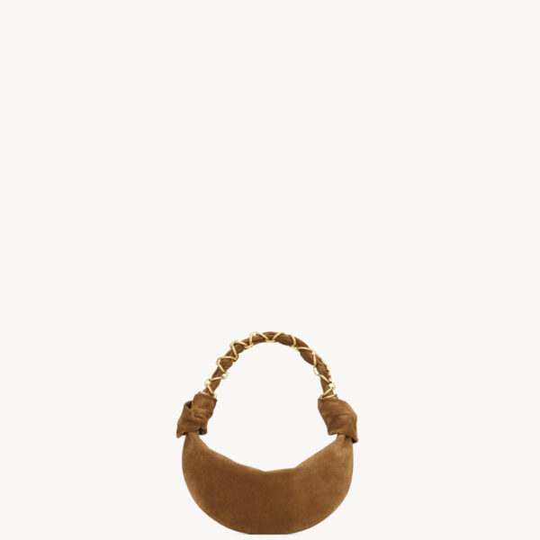 Saint Laurent AMALIA mini hobo in suede, view 3