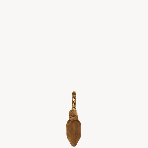 Saint Laurent AMALIA mini hobo in suede, view 4