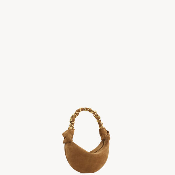 Saint Laurent AMALIA mini hobo in suede, view 5