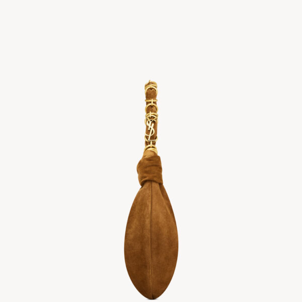 Saint Laurent AMALIA small hobo in suede, view 4