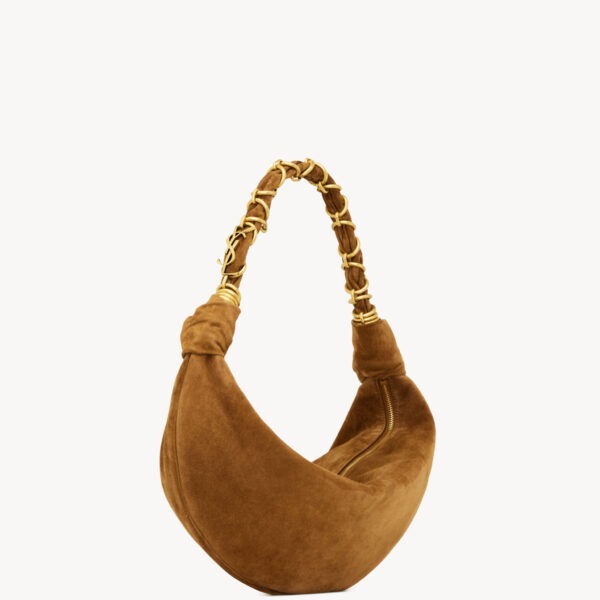Saint Laurent AMALIA small hobo in suede, view 5