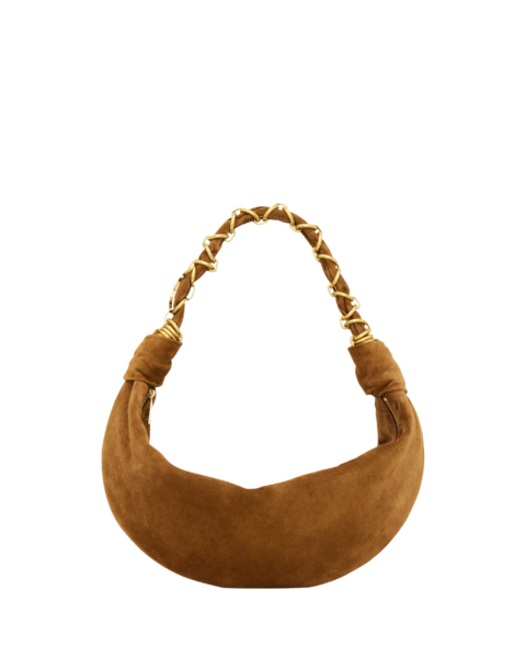 Saint Laurent AMALIA small hobo in suede designed in Paris
