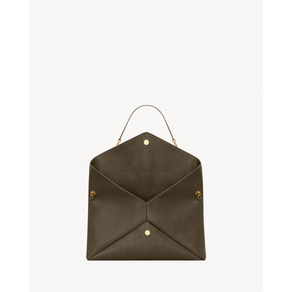 Saint Laurent CASSANDRE large pouch on chain in lambskin designed in Paris