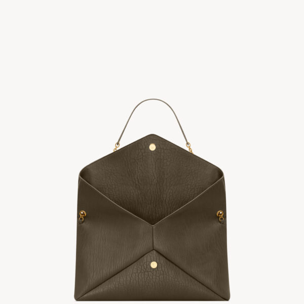 Saint Laurent CASSANDRE large pouch on chain in lambskin, view 5
