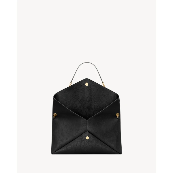 Saint Laurent CASSANDRE large pouch on chain in lambskin designed in Paris