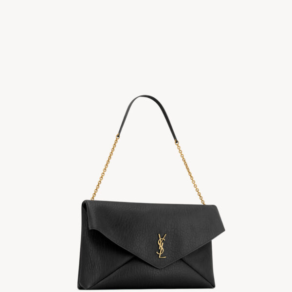 Saint Laurent CASSANDRE large pouch on chain in lambskin, view 6