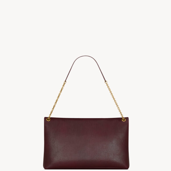 Saint Laurent CASSANDRE large pouch on chain in shiny leather, view 2