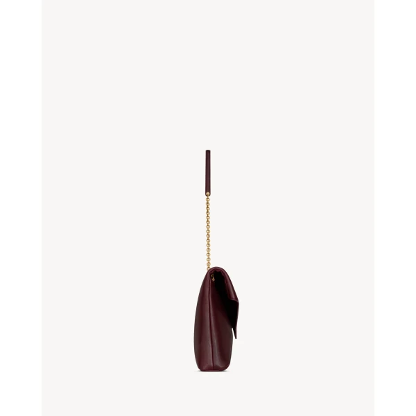 Saint Laurent CASSANDRE large pouch on chain in shiny leather designed in Paris